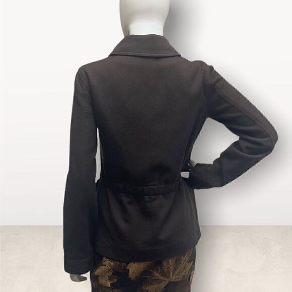 Moschino Brown Botton Front Coat - Picture 5 of 8